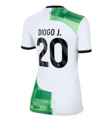 Liverpool Diogo Jota #20 Replika Udebanetrøje Dame 2023-24 Kortærmet